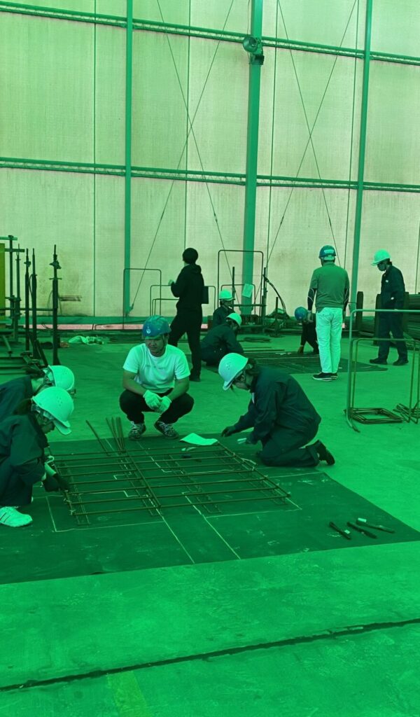 名古屋高等技術専門校　鉄筋技能講習会開催の様子3
